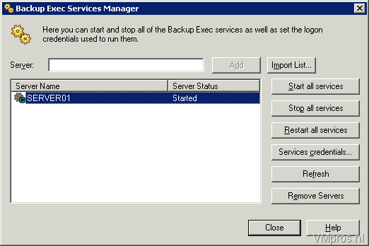Move backup exec jobs to new server
