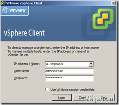 VMware: Get a vSphere Client working on a Windows 7 machine