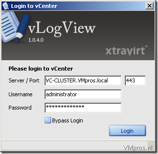 VMware: Xtravirt vLogView 1.0.4.0