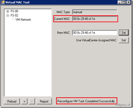 VMware: Change MAC address in .VMX with “Virtual Mac Tool”