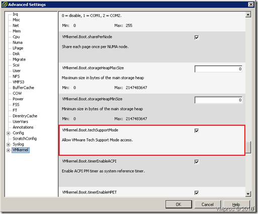 VMware: Enable/Disable TechSupportMode in ESXi 4.0
