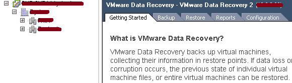 VMware: VMware Data Recovery – Could not connect to Data Recovery on the appliance