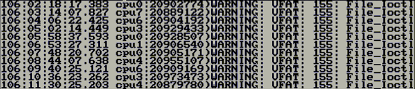 VMware: WARNING: VFAT: 155: File_Ioctl