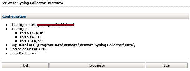 VMware: Configure vSphere hosts to VMware Syslog Collector with PowerCLI