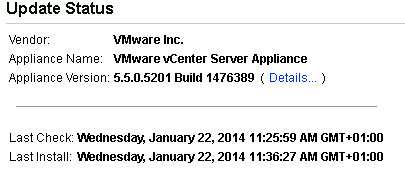 VMware: Update vCenter Server appliance